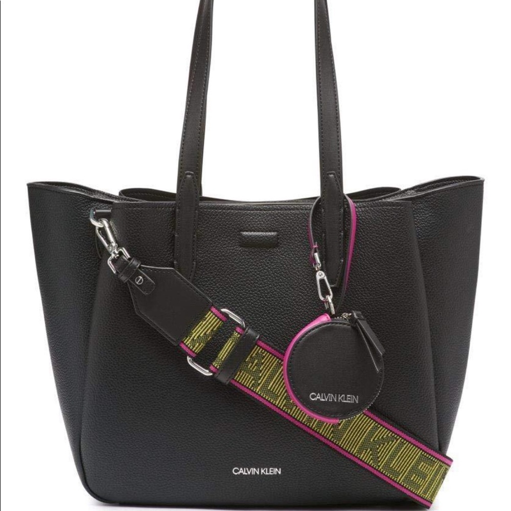 Calvin Klein Millie Crossbody Tote Bag Black